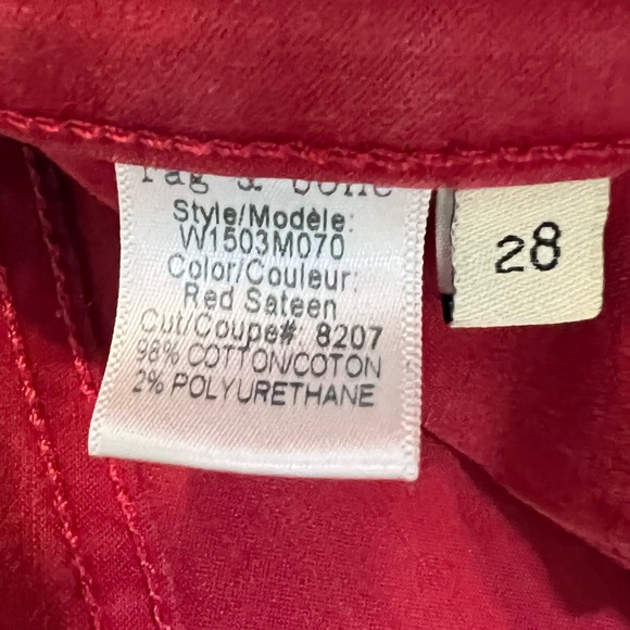 Rag & Bone Rust LeggingJeans 28 - Picture 7 of 7